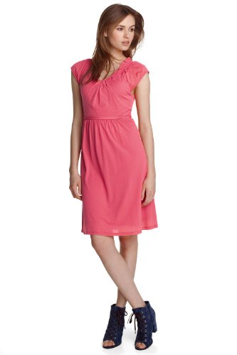 ESPRIT Damen Kleid (knielang), C21784, Gr. 38 (M), Rot (market red 615) Preisvergleich