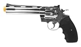 Colt Python 357 6 Gas Blowback Revolver Airsoft Gun - Silver