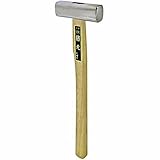 金賞藤元 ステンレス四角玄能 鏡磨 尺2(360mm)柄 375g