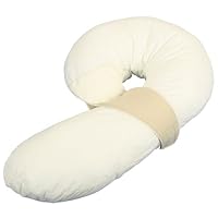 Leachco Preggle Comfort Air-Flow Body Pillow, Ivory/Khaki