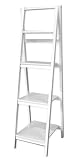Premier Housewares 3 Tier Wooden Shelf Unit, 133 x 40 x 43 cm, White