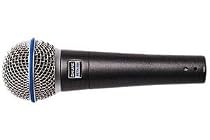 Shure BETA 58A SHURE Supercardioid Dynamic with high output neodymium element, for vocal applications Microphone