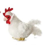 Plush Lil' Cluck Chicken Mini Flopsie 8"