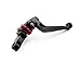 A pair of Billet Aluminum Clutch & Brake Levers Motorcycle Set Black for Honda CBR600RR 2003 2004 2005 2006 (Y-688H/F-29)