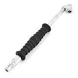 uxcell タイヤエアーチャック　プラスチック製　シルバートーン　ヘッダアングル　25cm長さ