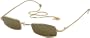 Christian Dior Hanoi Fashion Sunglasses, Gold Frames/ Brown Lenses/ Logo Chain with Crystals