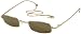 Christian Dior Hanoi Fashion Sunglasses, Gold Frames/ Brown Lenses/ Logo Chain with Crystals