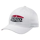 ICON MEN'S MOTORCYCLE HELLBENT HAT - WHITE L/XL- FLEX FIT-NEW