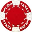 Real Clay No Metal Insert Texas Holdem Poker Chips, 25 11.5 gram Red Chips