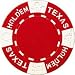 Real Clay No Metal Insert Texas Holdem Poker Chips, 25 11.5 gram Red Chips