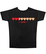 NINTENDO "ZELDA LIFE BAR" 2-Sided Black Soft Tee Licensed