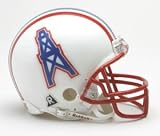 Houston Oilers 1981-1996 Replica ''2 Bar'' Riddell Throwback Mini Helmet