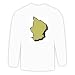 Long Sleeve T-shirt with Africa, map, outline
