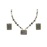 Smoky Quartz Necklace & Earring Jewelry Set