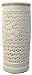 White porcelain "cutwork" cylinder vase