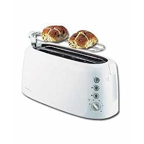 Kenwood TT885 2 Slot, 4 Slice White Plastic Toaster