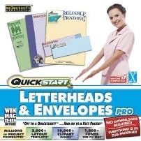 QUICKSTART LETTERHEADS AND ENVELOPES PRO by ArcMedia