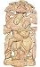 Stone Sculpture Krishna and Radha 2.25 x 1 x 4.25 inches