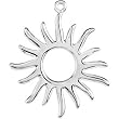 Sterling Silver Tiny Sun Charm