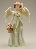 Cloudworks Blessing Girls Angel Figurine - Bouquet