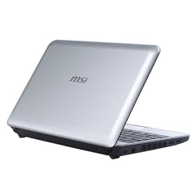 MSI Wind U110-031US 10.1-Inch Silver Netbook - Over 14 Hours of Battery Life