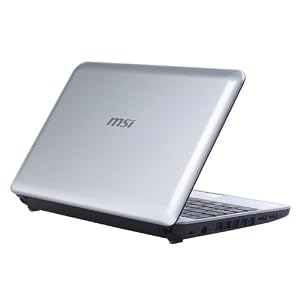 MSI Wind U110-031US 10.1-Inch Silver Netbook - Over 14 Hours of Battery Life