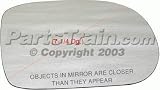 MIRROR GLASS acura LEGEND 91-95 3.5RL 96-04 view rh