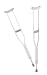 Cosco Ability Care Adult Aluminum Crutches, Silver