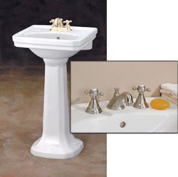 Cheviot Small Mayfair Pedestal Sink 511W20-8 5220CH Chrome