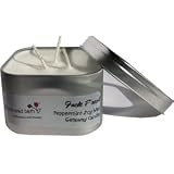 Holiday Soy Wax Travel Candle - Jack Frost (peppermint) by Blockhead Bath
