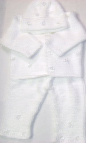 Click here to buy Knitted on Hand Knitting Machine White 100% Rayon Chenille Hand Crochet Finished with White....