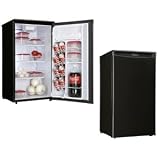 Danby DAR340BL 3.4 cu. ft. Compact All-Refrigerator with 3 Slide-Out Wire Shelves, Generation II CanStor Beverage Dispensing System, Interior Light and Worktop