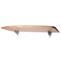 Ara Convex Shelf Kit - Beech/ Silvertone (32x10")