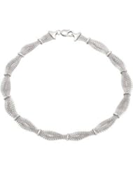Braided Mesh Necklace or Bracelet Sterling Silver 07.50 Inch Ch994