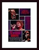 Only the Strong Survive, Art Poster with Wood Frame, poster size: 11