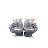 TWO Pairs of Yoga & Pilates Organic Cotton Toe Socks ToeSoxs with Non Slip Sole
