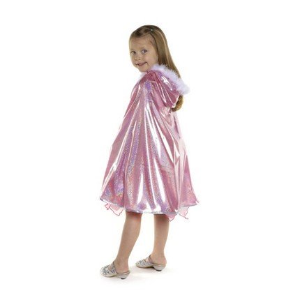 Glitter Princess Cape with Hood - Pink