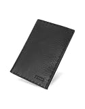 Gianfranco Ferre Logoed Stitched Genuine Leather Breast Coat Wallet Black