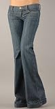 Frankie B. - Frankie B Denim Wide Leg Cuff Womens Jeans