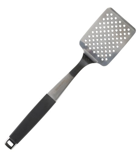 Landmann 13621 Spatule à Grillades de Barbecue Acier Spécial Noir 51 x 14 x 6 cm