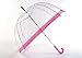 Outdoor Living : LADIES PINK CLEAR BUBBLE DOME UMBRELLA Vision - Fuchsia