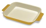 Cuisinart Chef's Classic Ceramic Bakeware 10-1/4-Inch Open Rectangular Baker, Yellow Gold