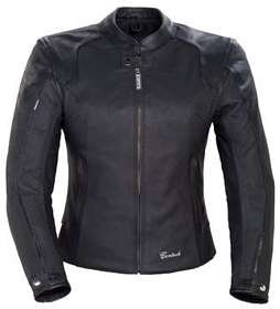 LNX WOMENS LEATHER MOTORCYCLE JACKET BLACK SIZE:MED