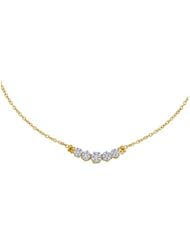 0.50CTW DIAMOND FLOWER NECKLACE