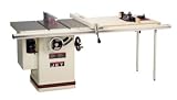 JET 708663RXK JTAS-10XL50-1 10-Inch Left Tilt 3 Horsepower Cabinet Saw with 50-Inch Xacta II Fence, Router Lift, 2 Cast Iron Extension Wings, Table Board, and Legs, 3 Horsepower 1 Phase