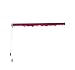 Outsunny 8' x 7' Patio Manual Retractable Sun Shade Awning - Red