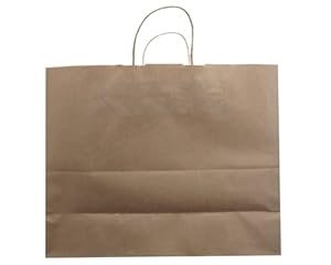 Jillson Roberts Bulk Jumbo Recycled Kraft Bags, Natural, 250-Count (BJK918)