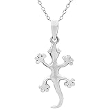 Sterling Silver Lizard Necklace