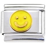Gold SMILEY FACE Italian Charm