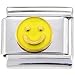 Gold SMILEY FACE Italian Charm